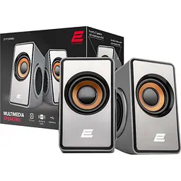 Акустична система 2E 2.0 PCS204 USB Silver (2E-PCS204SV)