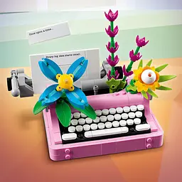 Конструктор LEGO Creator Друкарська машинка з квітами 363 деталі (31169) - мініатюра 6