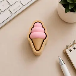 Клікер-антистрес Puffy Ice Cream Clicker 32939 6х4 см блакитний - мініатюра 7