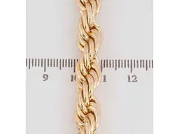 Ланцюжок XUPING Позолота 18K "Плетіння Мотузка" довжина 60см х 9мм 214025 - мініатюра 2