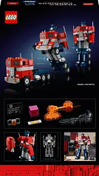 Конструктор LEGO Icons Оптимус Прайм, 1508 деталей (10302) - мініатюра 9