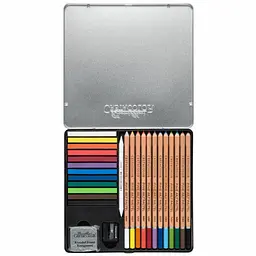 Набір пастелі та олівців THE PASTEL BASIC BOX 27шт металева коробка Cretacolor - мініатюра 3