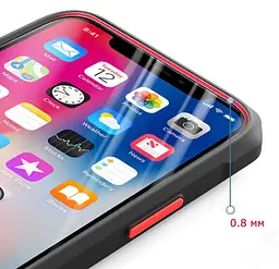 Протиударний бампер чохол Primolux Refraction Case для смартфона Apple iPhone 14 Black - мініатюра 3