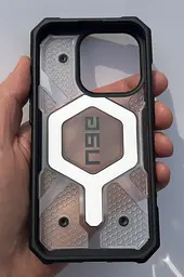 Оригінальний протиударний чохол UAG Pathfinder MagSafe для iPhone 15 Pro Clear Ice (114281114343) - мініатюра 5
