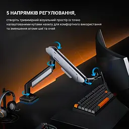 Кронштейн Anda Seat Stealth Pro II RGB 17''-42'' White AD-W-A9X-1S-BW - мініатюра 9