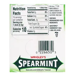 Жувальна гумка Wrigley's Spearmint м'ятна 37.5 г - мініатюра 2