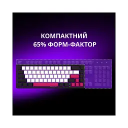 Клавіатура Lorgar KBP70MW Pro RGB Wireless/Bluetooth/USB UA Black/red (LRG-KBP70MW-BK-US) - мініатюра 7