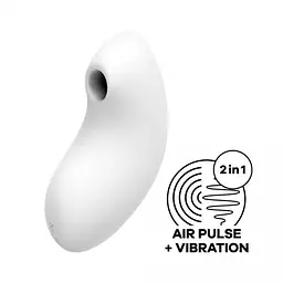 Вибратор Satisfyer Vulva Lover 2 Вакуумный, 12х5.1 см белый