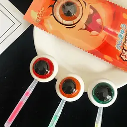 Цукерка-льодяник SSNS Halloween Glow Bone Eye Lollipop Candy зі світловим ефектом 10г - мініатюра 10