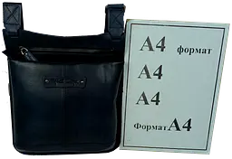 Чоловіча шкіряна сумка на плече, синя Mykhail Ikhtyar sum0028765 - мініатюра 10