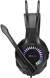 Дротова ігрова гарнітура Xtrike Me Gaming RGB Backlight GH-709, USB, 3.5mm, 2.1m, black - мініатюра 3