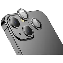 Захисне скло DK для Apple iPhone 13 на камеру Lens Metal Ring Eagle Eye 015731 black