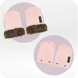 Рукавиці для коляски MoMi Muffins pink рожеві - мініатюра 3
