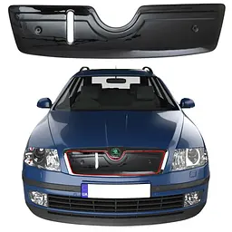 Зимова накладка на решітку радіатора Skoda Octavia A5 З 2005-2010 До Рестайлінгу Глянець FLY
