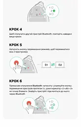 Бездротова вертикальна миша UGREEN MU008mini Bluetooth 5.0 2,4 ГГц із комплектним USB-A наноприймачем 5 рівнів чутливості до 4000 DPI потрібна 1 батарейка AA не входить до комплекту для малих і середніх рук перемикання між 3 пристроями тихі натискання кнопки вперед і назад автоматичний сон зберігання приймача всередині миші чорна зі сріблястими вставками (85765) - мініатюра 9