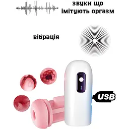 Мастурбатор Passion з вібрацією та озвученням (4821002029969) - мініатюра 3
