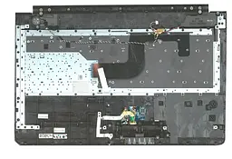 Клавіатура для ноутбука Samsung (RC520) Чорна, (Сіра верхня частина) - мініатюра 2