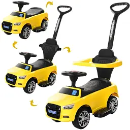 Каталка-толокар 2 в 1 Bambi M 3503A-6 жовтий - мініатюра 2