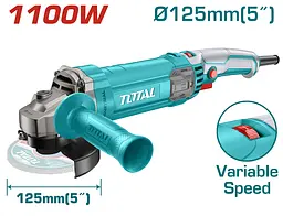 Кутова шліфувальна машина TG110125565 1100Вт TOTAL teh0026708