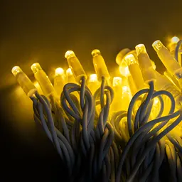 Гірлянда для вулиці на фасад будинку вулична новорічна гірлянда 100LED 3.3V Line WW-1 10м - мініатюра 6