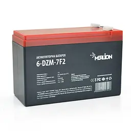 Тягова акумуляторна батарея AGM  Merlion 6-DZM-7, 12V 7Ah F2, ( 150 x 65 x  95 (100)