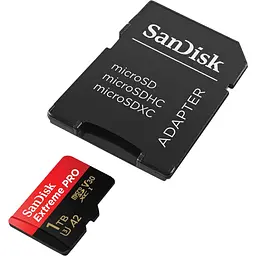 Карта пам'яті SanDisk microSDXC 1TB Extreme Pro UHS-I U3 + SD Adapter [SDSQXCD-1T00-GN6MA] [80275] - мініатюра 4