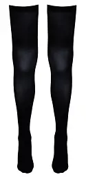 Панчохи Cottelli Legwear Thigh-high M/L (чорний) - мініатюра 13