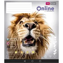 Зошит учнівський "Online" Школярик 036-3420L 36 аркушів Різнокольоровий