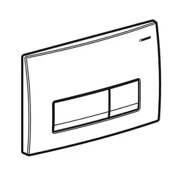 Панель змиву Geberit Delta50 Black matt (115.119.14.1) - мініатюра 2