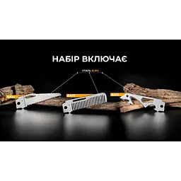 Набір змінних клинків Roxon BA12; BA13; BA16 3in1 для S501U S502U S802 - мініатюра 12