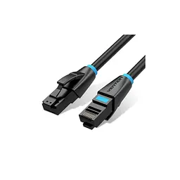 Патч-корд Vention 10 м, UTP Cat. 6 RJ-45 плаский чорний (IBJBL)