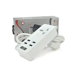 Мережевий фільтр живлення Voltronic TВ-Т06, 1роз, 4*USB White (ТВ-Т06-White) - мініатюра 2