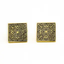Запонка Handmade 1,5х1,5 см acs0011913 - мініатюра 4
