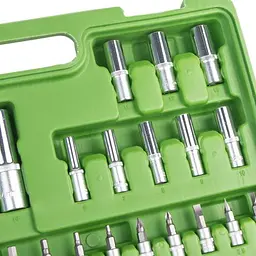 Універсальний набір інструменту Alloid 1/4" & 1/2" 94 шт (12 гран) (НГ-4094П-12) - мініатюра 9