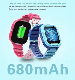 Годинник телефон для дітей Lemfo D21 з GPS трекером, сім картою, відеодзвінком, прослуховуванням, кнопкою SOS та 4G Чорний - мініатюра 22