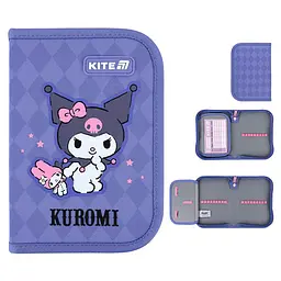 Пенал "Kite" Kuromi 1від.,б/н,з 1 відворотом №HK25-621-2