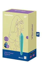 Вібратор Satisfyer Ultra Power Bullet 8 Turquoise Віброкуль, для клітора, 13.6х2.6 см блакитний - мініатюра 2