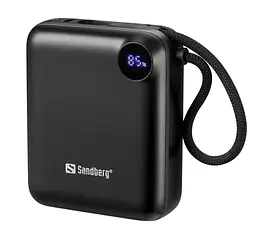 Повербанк Powerbank Sandberg Connect 10000mAh PD3.1 QC3.0 20W Black - мініатюра 2
