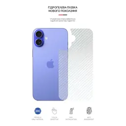 Плівка захисна Armorstandart for Back Panel Apple iPhone 16 Carbone Transparent (ARM79603) - мініатюра 2