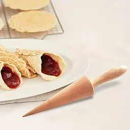 Дерев'яна форма-конус для згортання вафель та трубочок 24 см, Kitchen Master 87909 - мініатюра 3