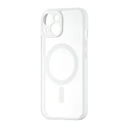 Чохол Color Edge with MagSafe (Protected Camera) iPhone 15 White