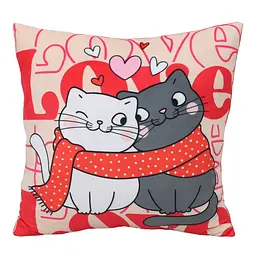 Подушка 2 Кота Копиця 00387-73 Червоний shop (2926900217196)