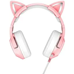 Навушники Onikuma Gaming Cat Ear K9 7.1 з вушками рожевого кота з підсвічуванням - мініатюра 3
