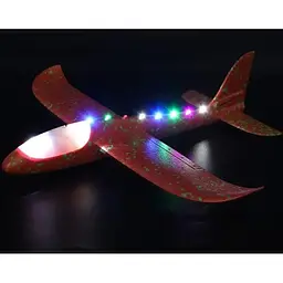 Літак-планер UFT Touch Sky Plane Orange G2 з кабіною, що світиться 48 см - мініатюра 3