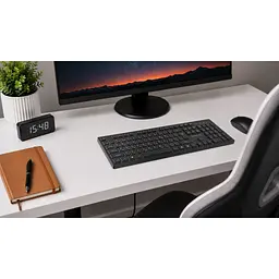 Клавіатура REAL-EL RK-725W Wireless/Bluetooth Black (EL123100061) - мініатюра 10