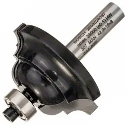 Фреза профільна D Bosch 8 мм, 15×18×60 мм, R6,3