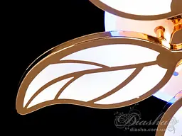 Люстра LED Diasha 8028/6G, 105W, 3200K-6500K, золото, сучасний стиль, з пультом, диммер, акрил - мініатюра 3