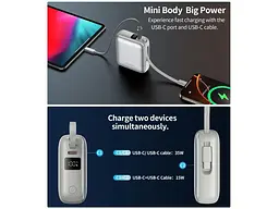Зовнішній акумулятор (Power Bank) Choetech B832 10000mAh 35W Light Blue (B832-LBE) - мініатюра 10