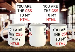 Чашка "You are the css to my html" 330 мл Бірюзова