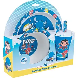 Набір посуду Kite DC Comics 5 предметів блакитний (DC22-313) - мініатюра 2